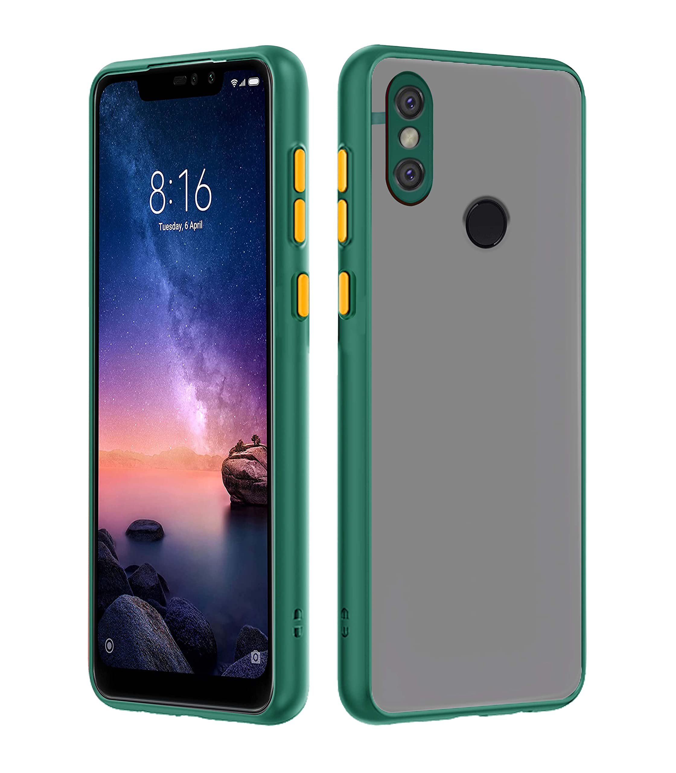 Green mobile back cover for Redmi Note 6 Pro – Pikkme