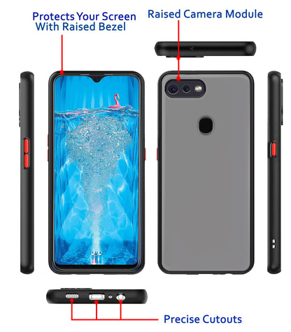Oppo F9 Pro/Realme 2 Pro/Realme U1 Hybrid back cover in black by Pikkme – photo 3