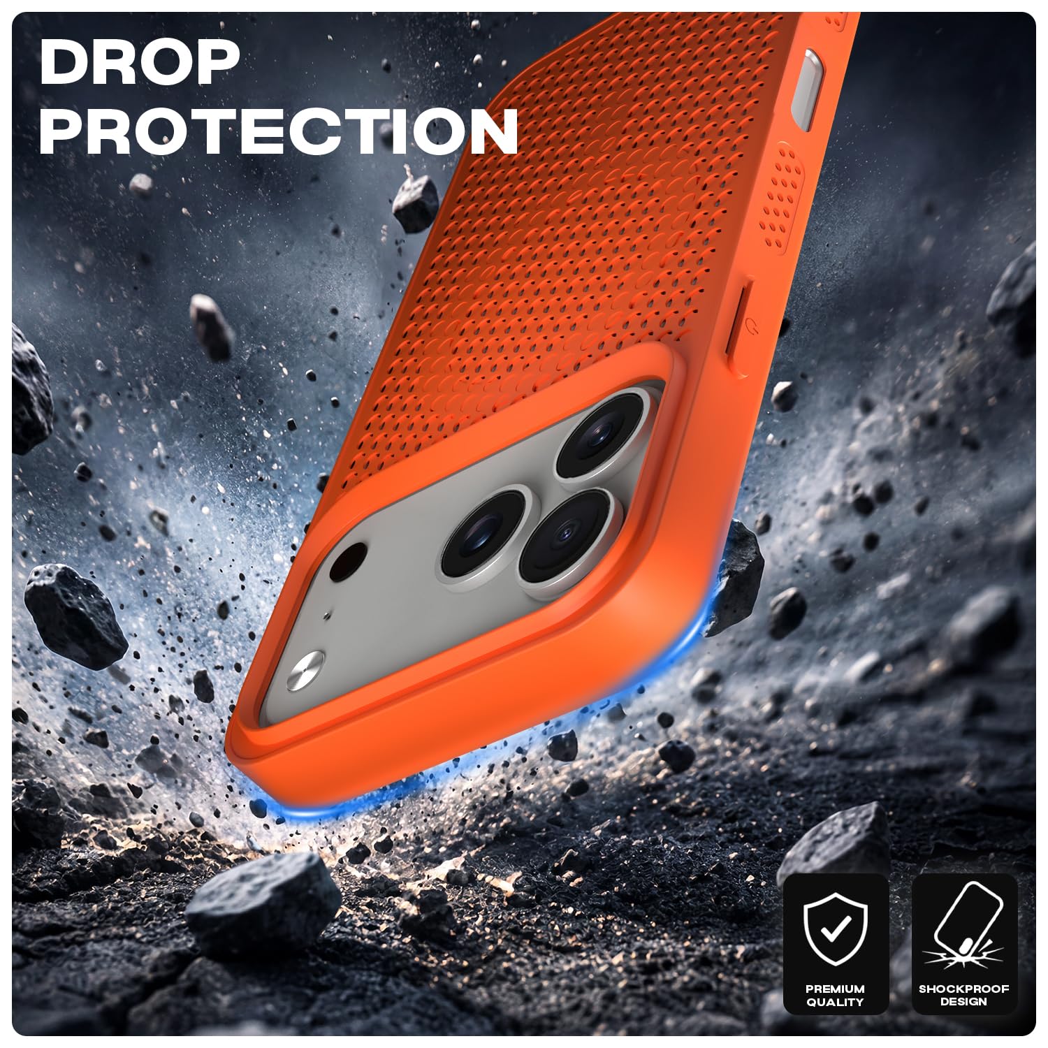 Orange MagSafe phone cover for iPhone 17 Pro Max – Pikkme – photo 4