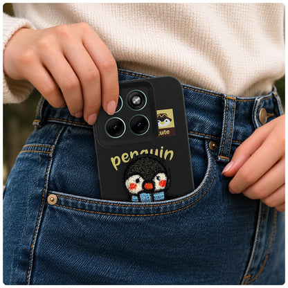 Black Plush Patch back cover for Moto Edge 70 Fusion 5G – Pikkme – photo 4