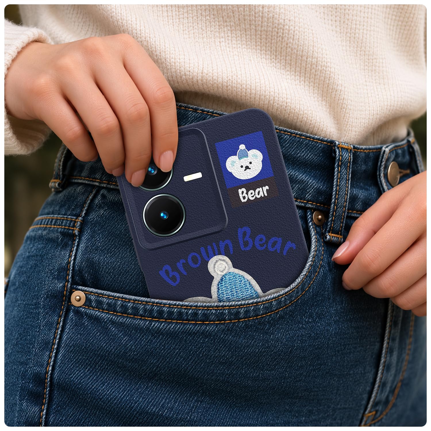 Pikkme Vivo Y22 blue mobile back cover – photo 4