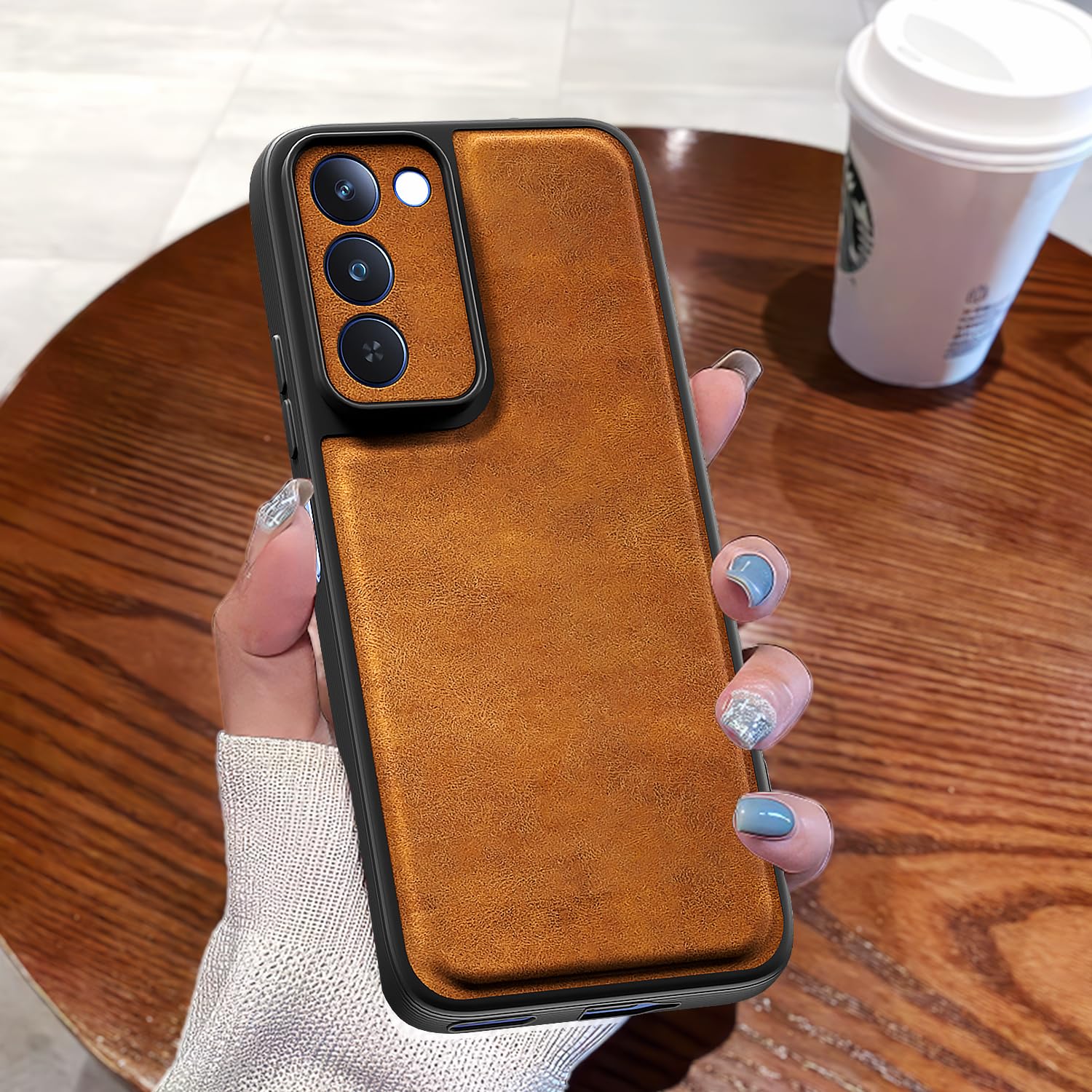 Realme P4 Lite 5G mobile back cover in brown by Pikkme – photo 7