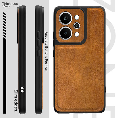 Pikkme Realme P4 Power 5G Leather brown mobile cover – photo 3