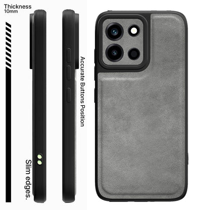 Pikkme OnePlus Nord 6 5G Leather grey mobile back cover – photo 3