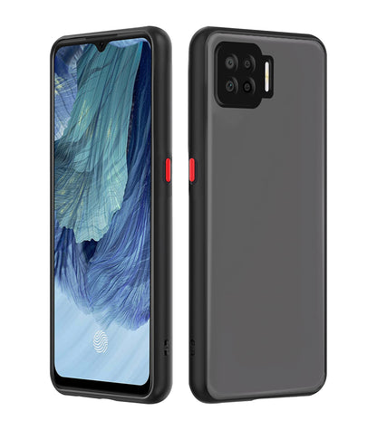 Pikkme black Hybrid back cover for Oppo F17 Pro