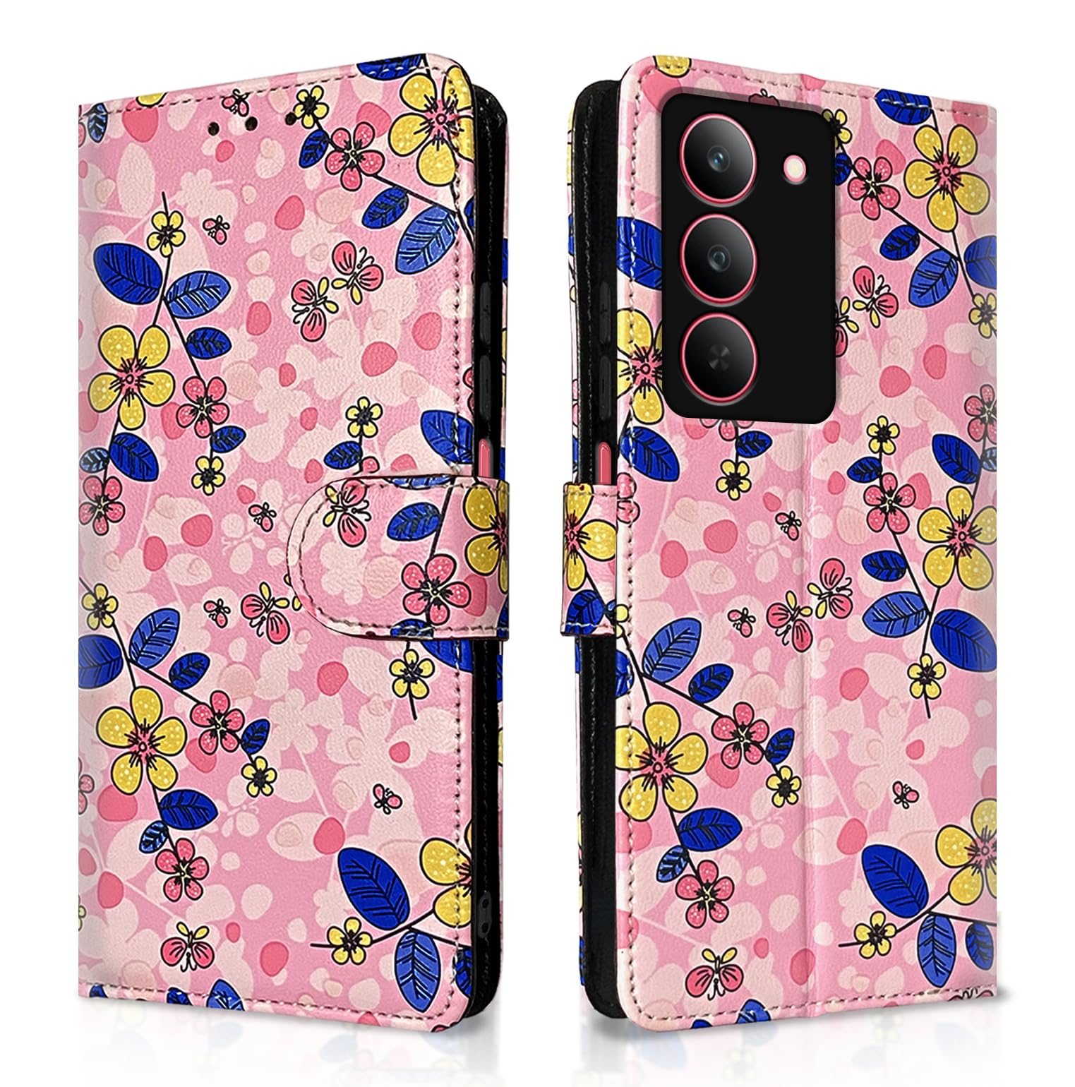 Pikkme pink flower flip case for Realme Narzo 80x/P3x/14X 5G