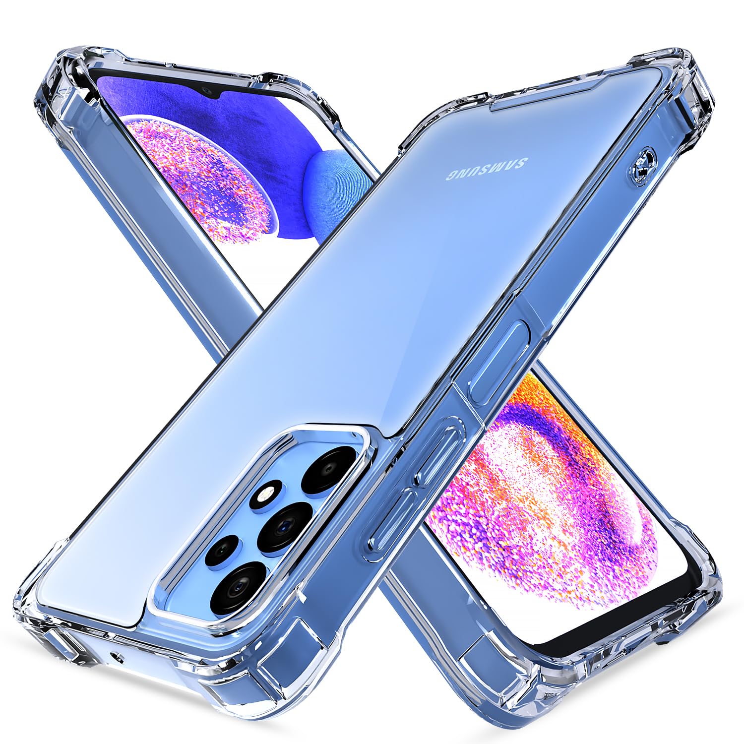 Samsung A23 4G/A23 5G mobile back cover in transparent by Pikkme