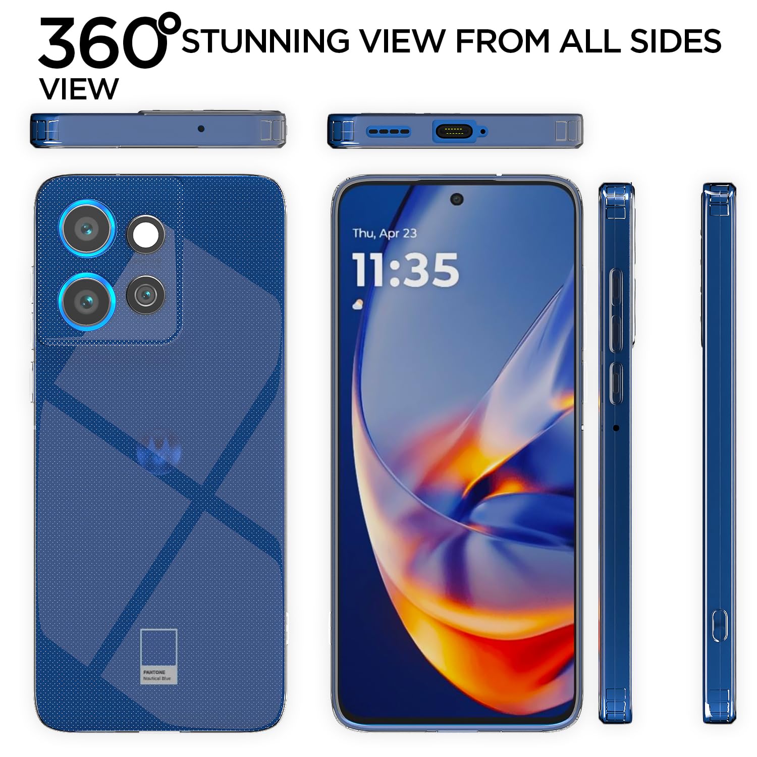 Moto Edge 50 Neo 5G Soft Silicone phone cover in transparent by Pikkme – photo 3