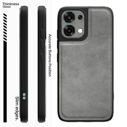 Grey Leather phone cover for Oppo F31/F33 5G – Pikkme – photo 3