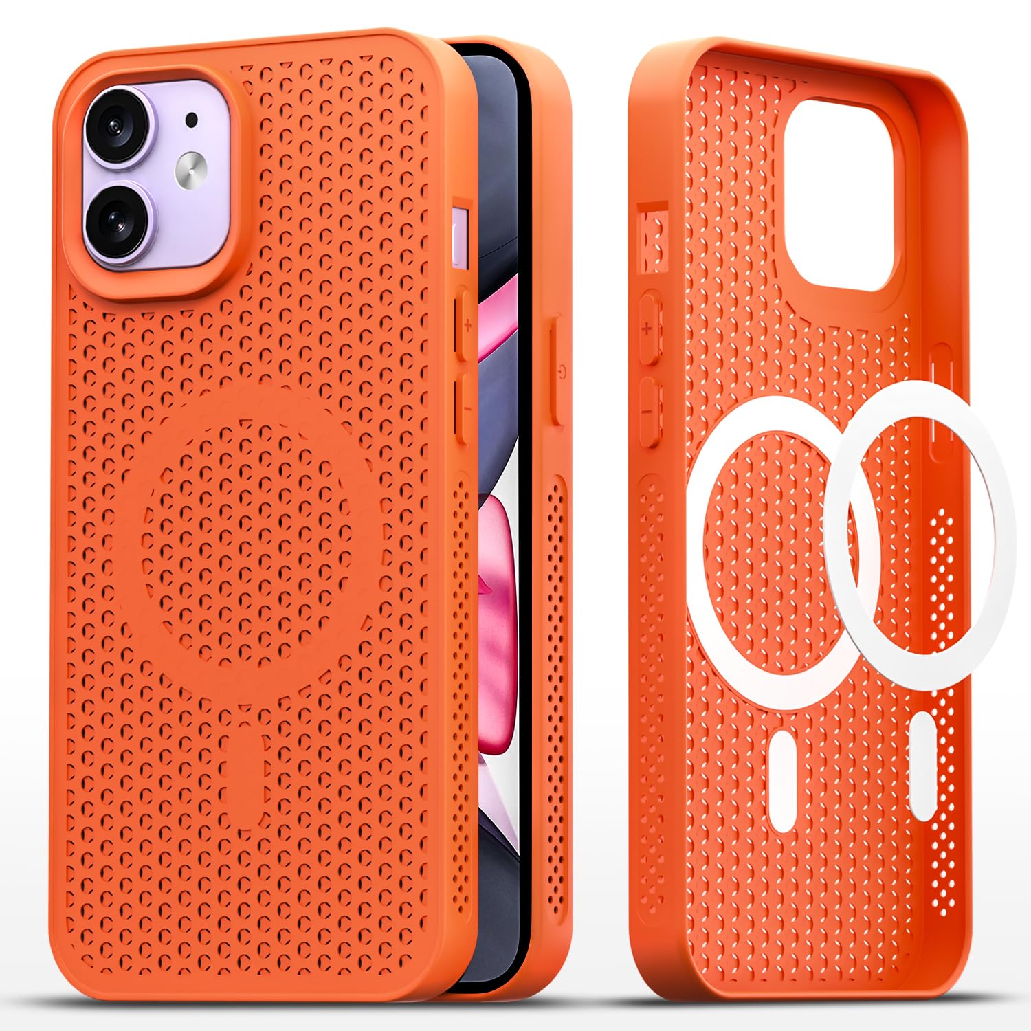 iPhone 11 phone cover in orange by Pikkme