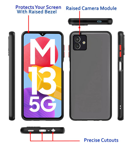 Pikkme black mobile back cover for Samsung M13 5G – photo 3