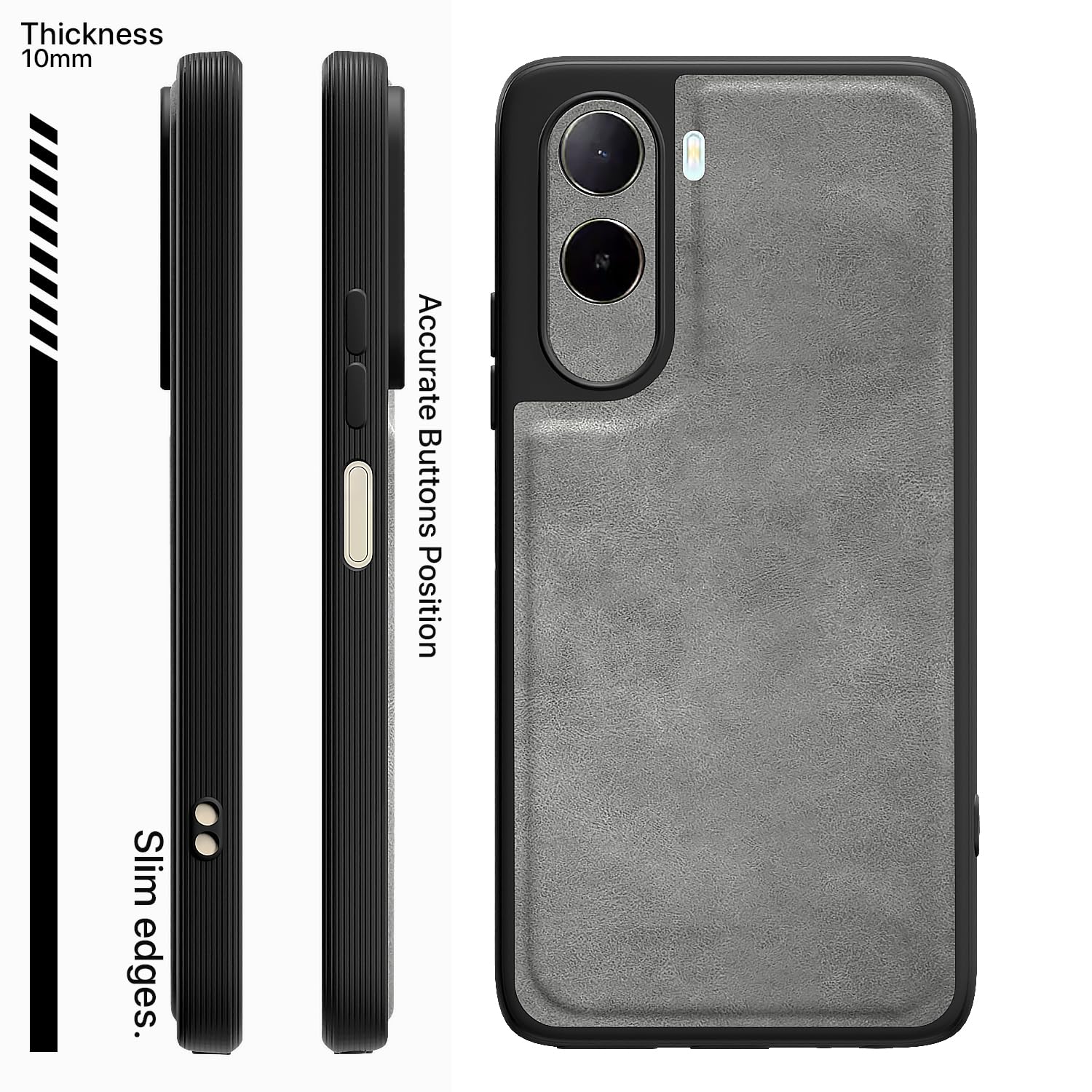 Pikkme Redmi A7 Pro/Poco C85x 5G grey mobile back cover – photo 3