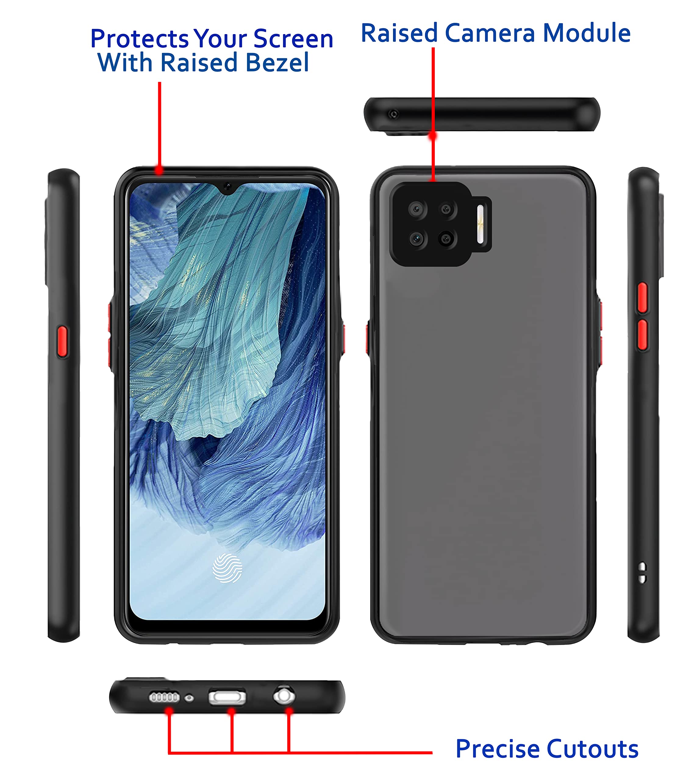Pikkme black mobile cover for Oppo F17 Pro – photo 3
