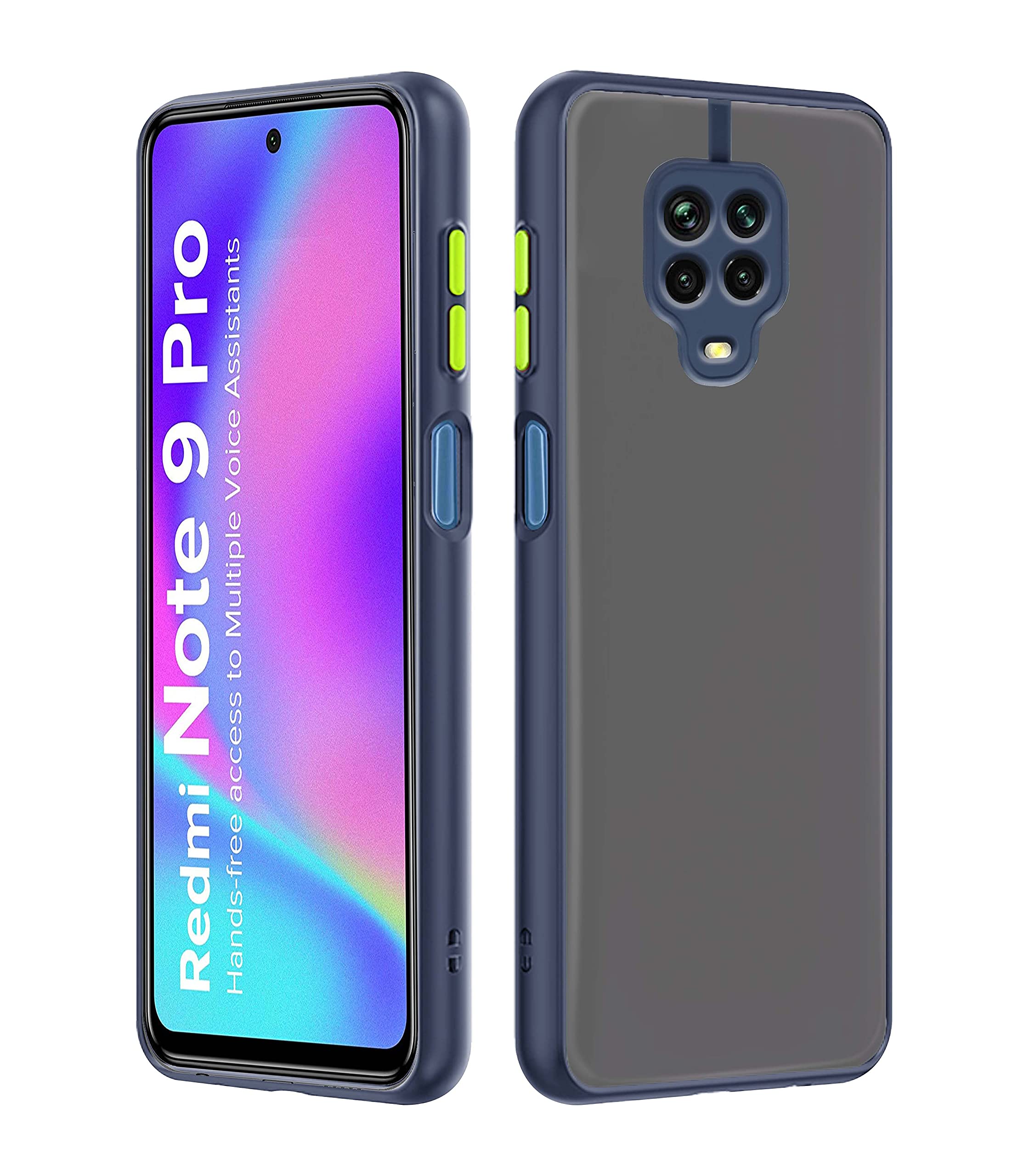 Redmi Note 10 Lite/Note 9 Pro/Note 9 Pro Max Matte mobile back cover in blue by Pikkme