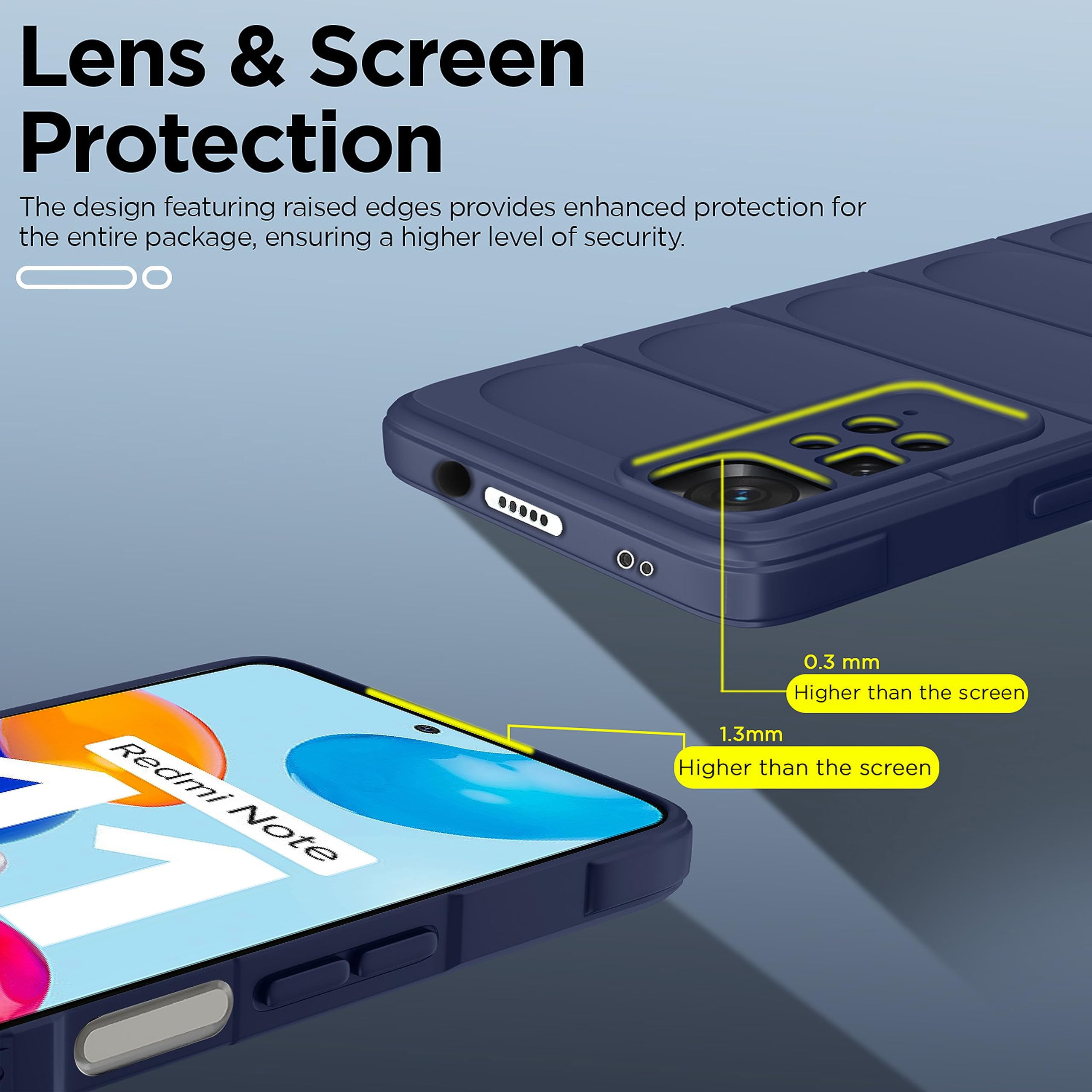 Blue back cover for Redmi Note 11 4G/Note 11S – Pikkme – photo 3