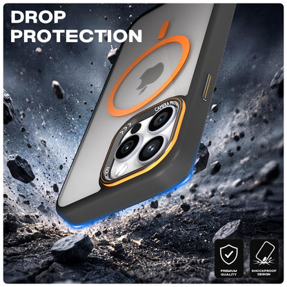 Black & orange mag-safe mobile cover for iPhone 15 Pro – Pikkme – photo 6