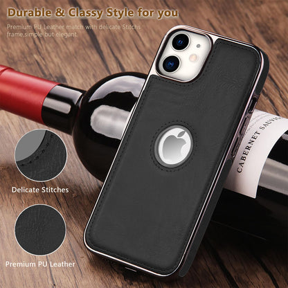 Pikkme iPhone 12/12 Pro Leatherback black mobile cover – photo 4