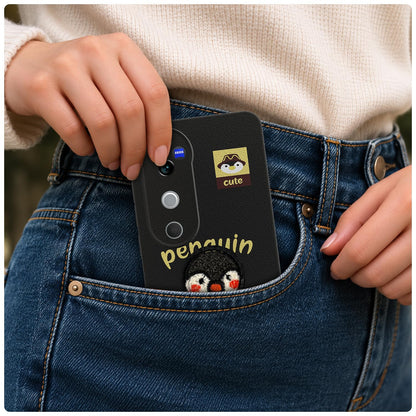 Vivo V40/V40 Pro/T3 Ultra 5G Plush Patch mobile cover in black by Pikkme – photo 4