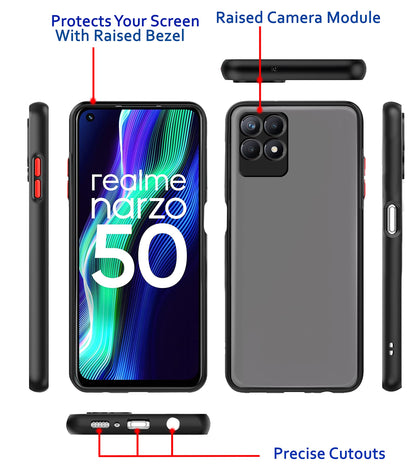 Pikkme black Hybrid back cover for Realme Narzo 50 4G – photo 3