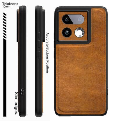 Brown Leather mobile back cover for Realme 16 Pro Plus 5G – Pikkme – photo 3
