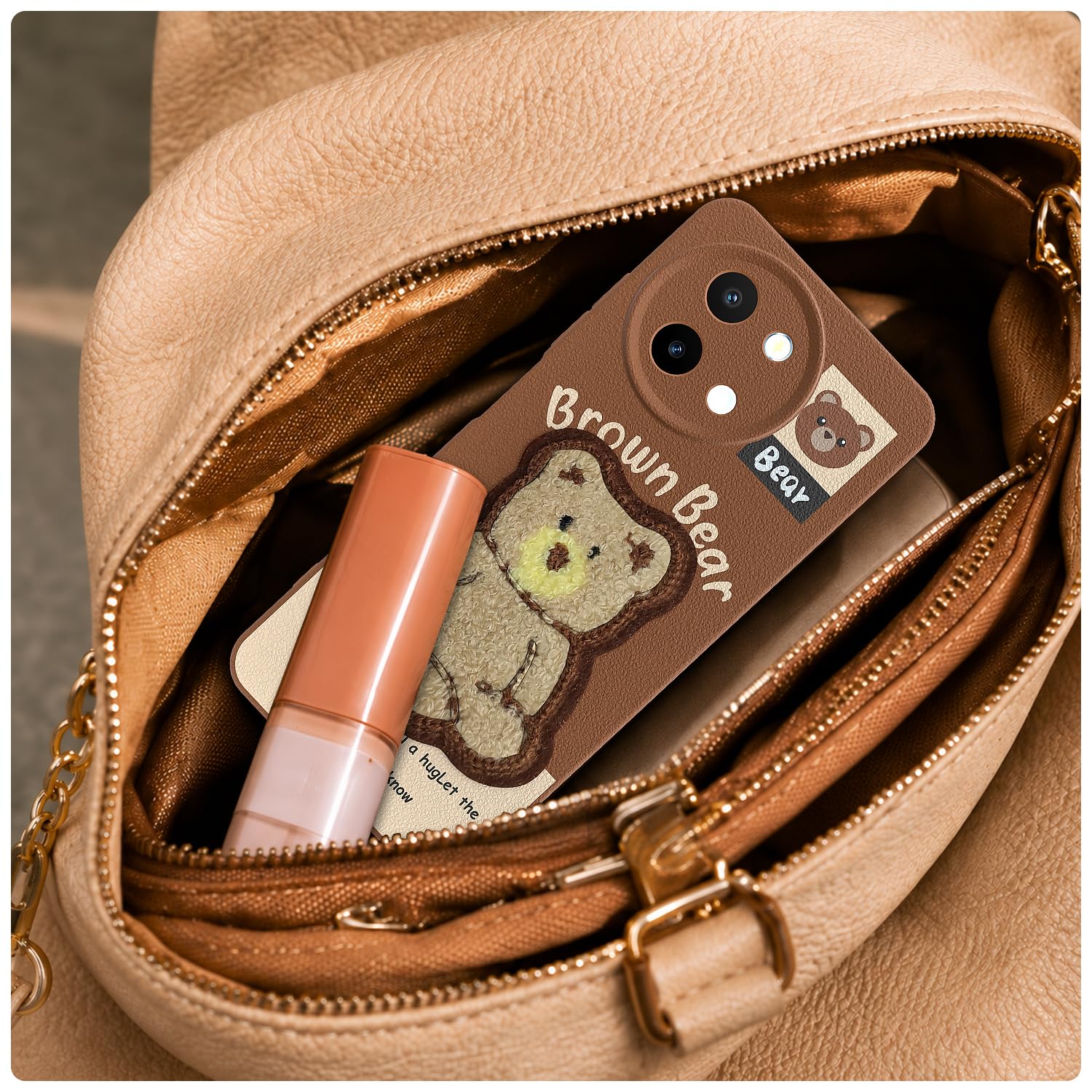 Pikkme Vivo Y58/T3x/Y200i 5G brown phone cover – photo 5