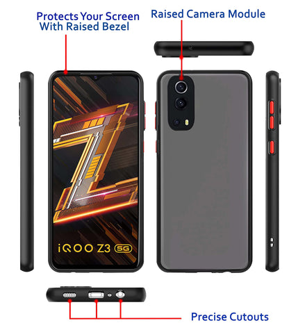 Black Hybrid phone cover for iQOO Z3 5G – Pikkme – photo 3
