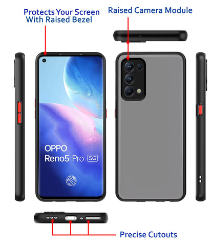 Pikkme Oppo Reno 5 Pro Matte black back cover – photo 3