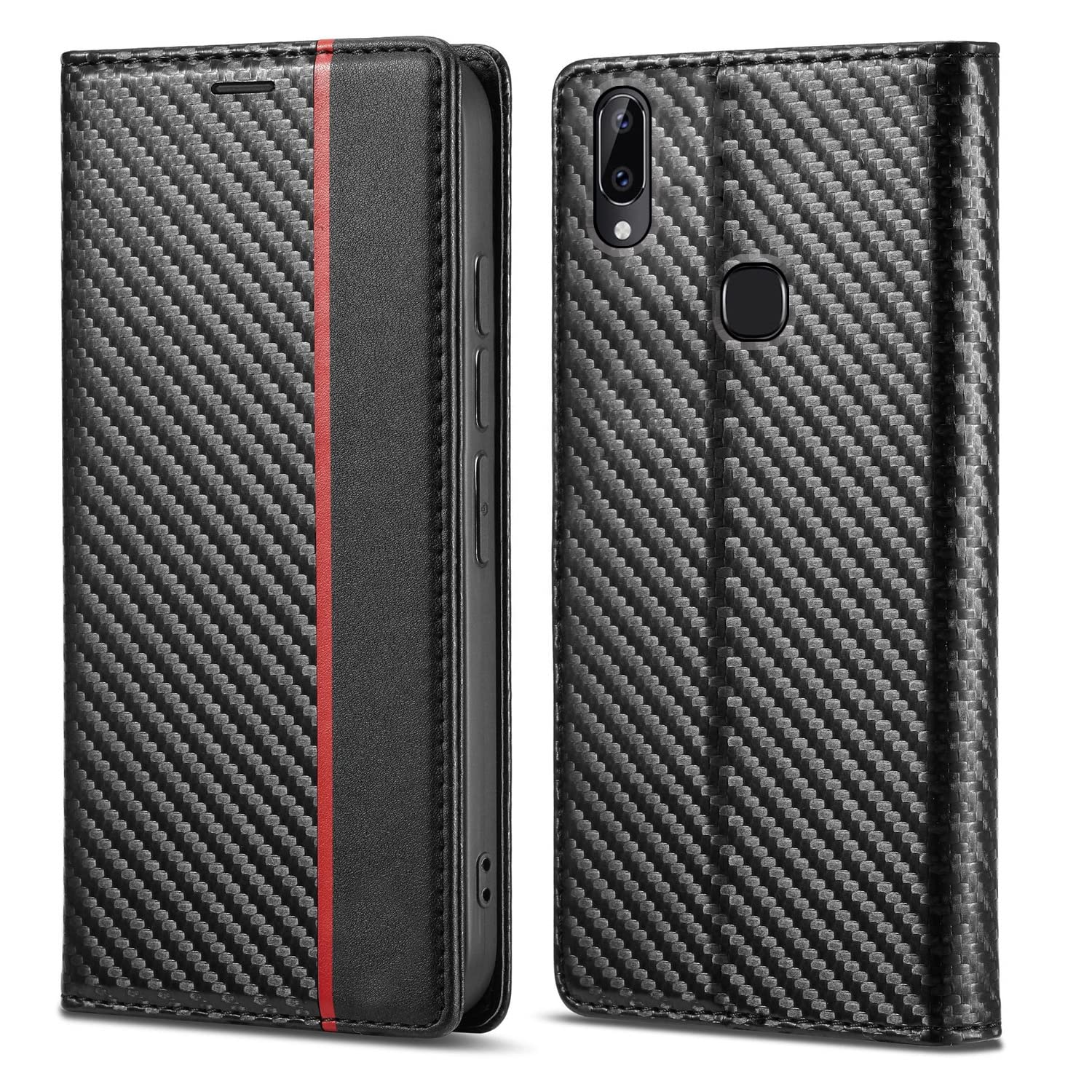 Vivo Y83 Pro flip case in black by Pikkme