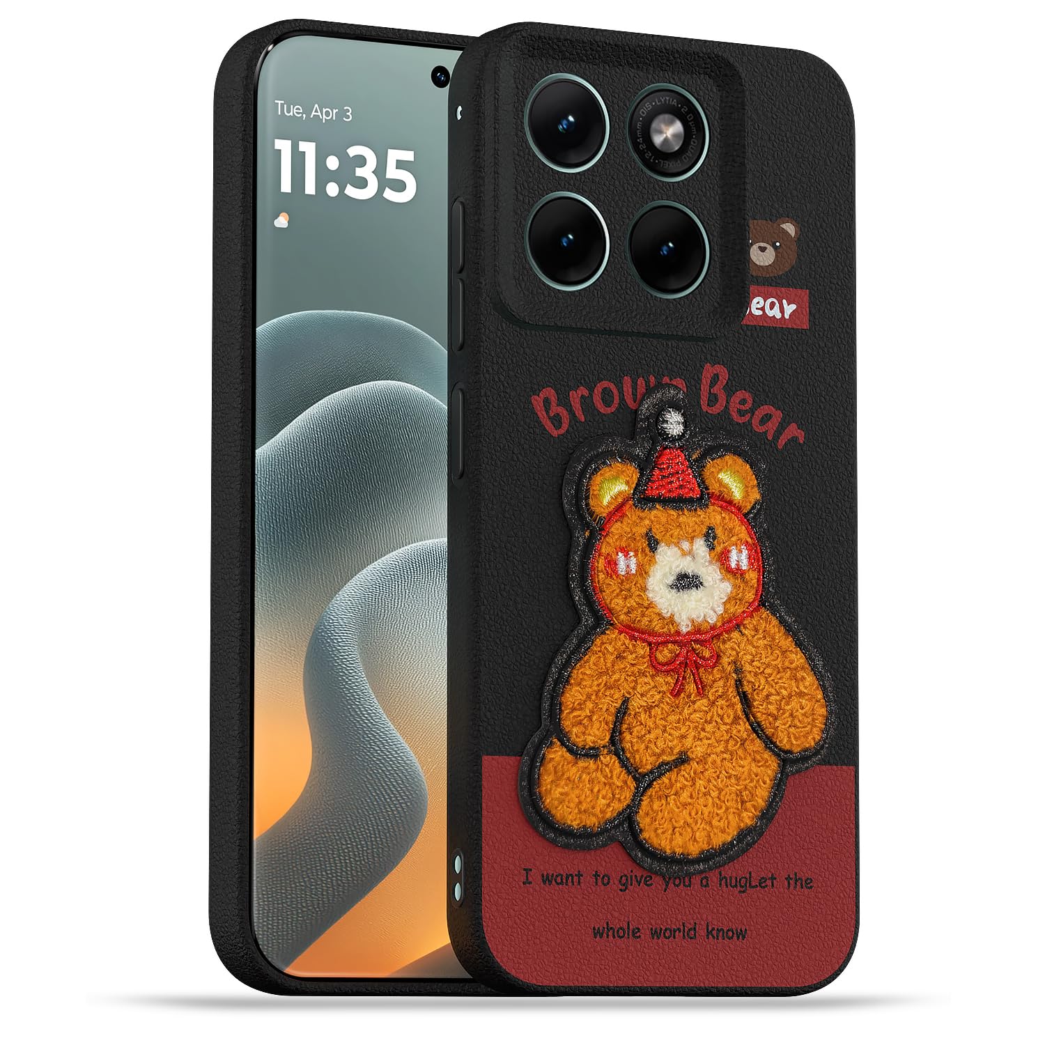 Pikkme Moto Edge 70 Fusion 5G Plush Patch cherry mobile cover
