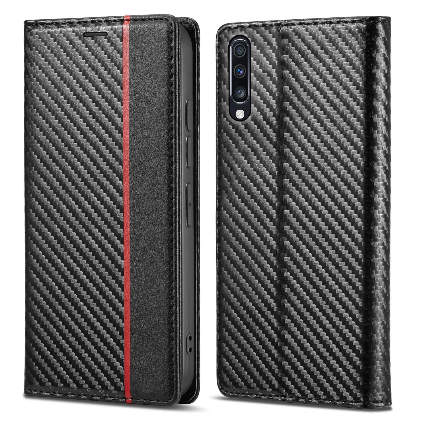 Samsung A70/A70s Wallet flip case in black by Pikkme