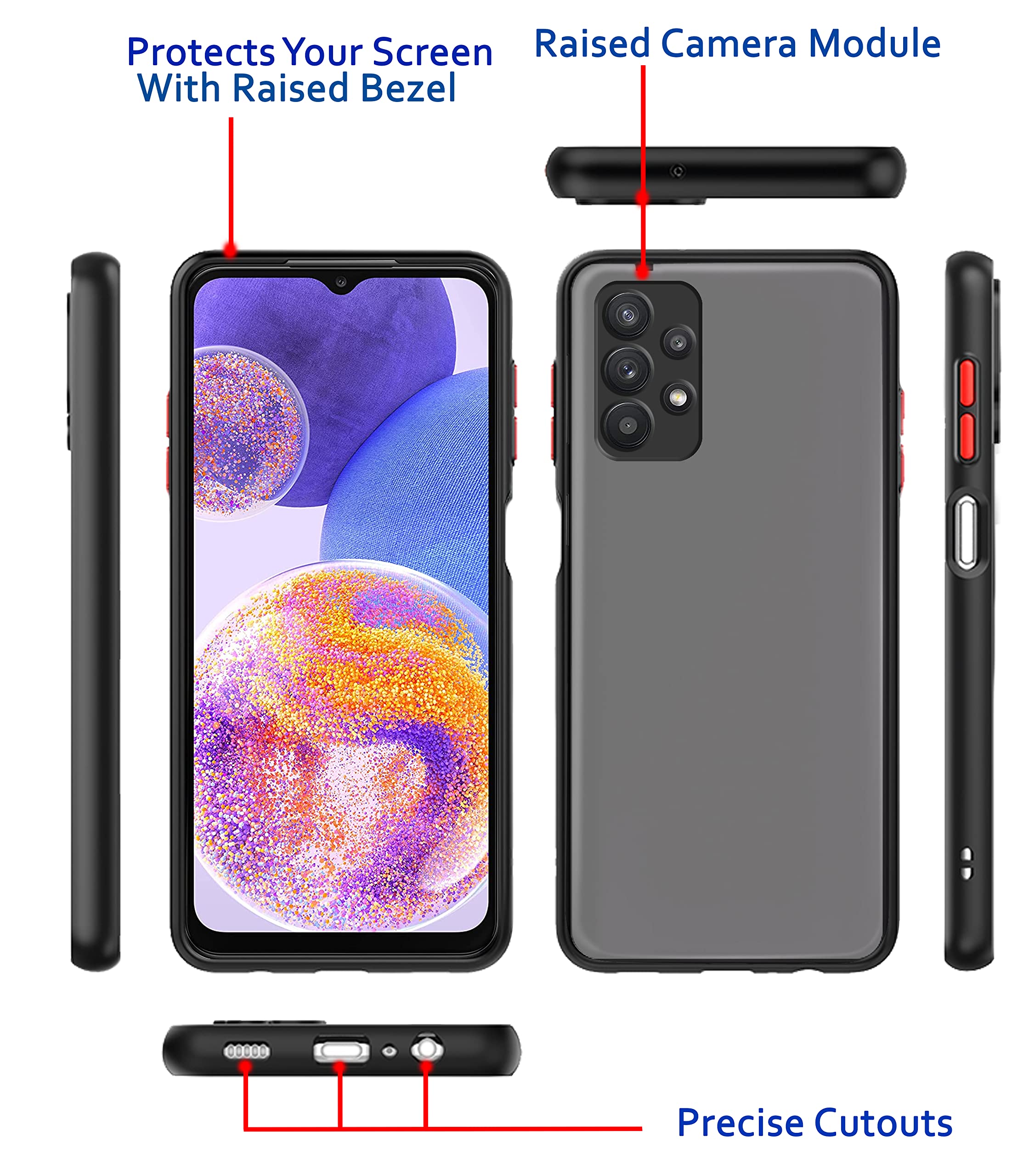 Pikkme black Hybrid back cover for Samsung A23 4G – photo 3