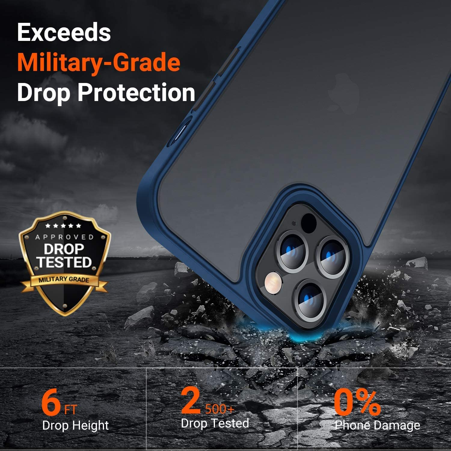 iPhone 13 Pro Max back cover in blue by Pikkme – photo 2