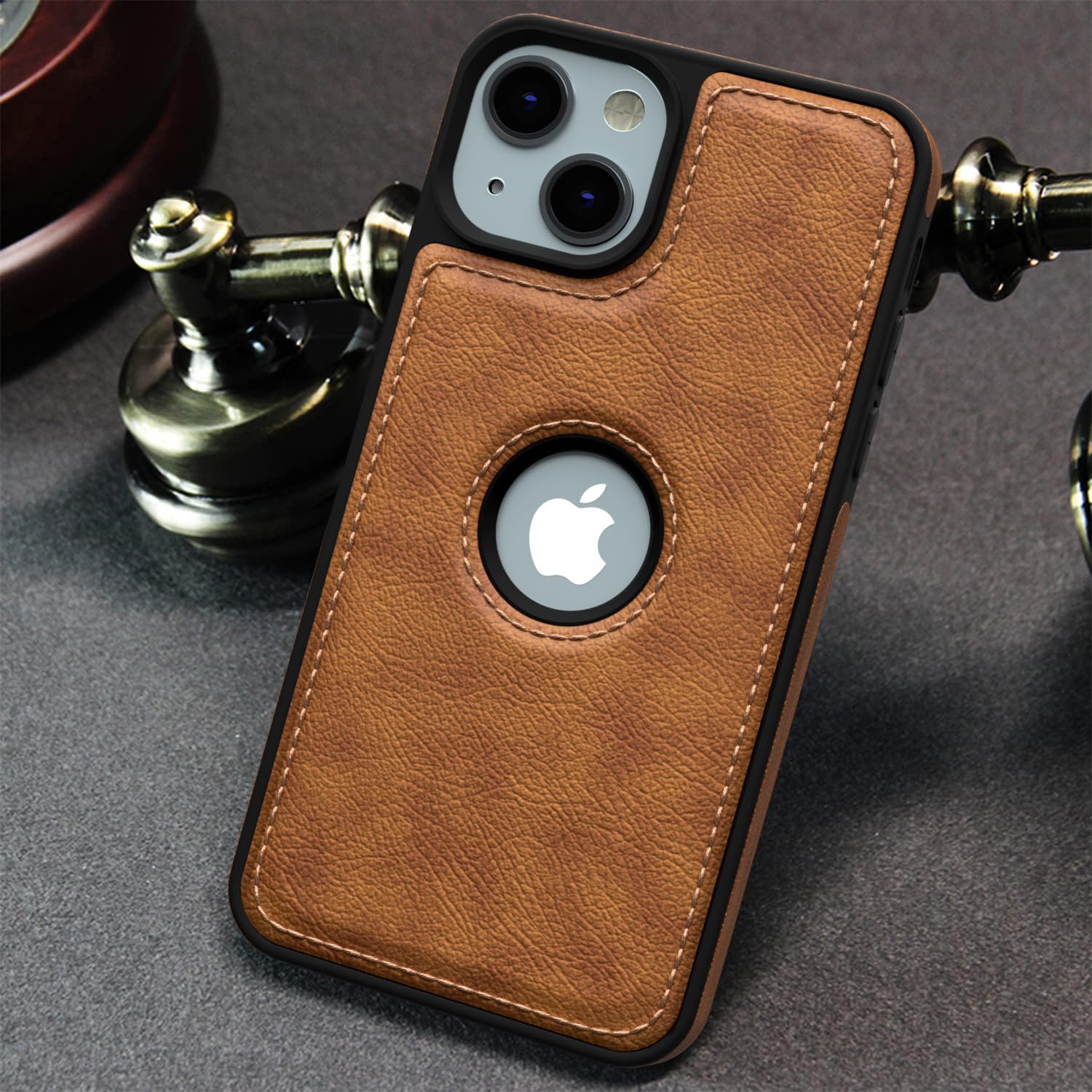 iPhone 15 mobile cover in brown by Pikkme – photo 7