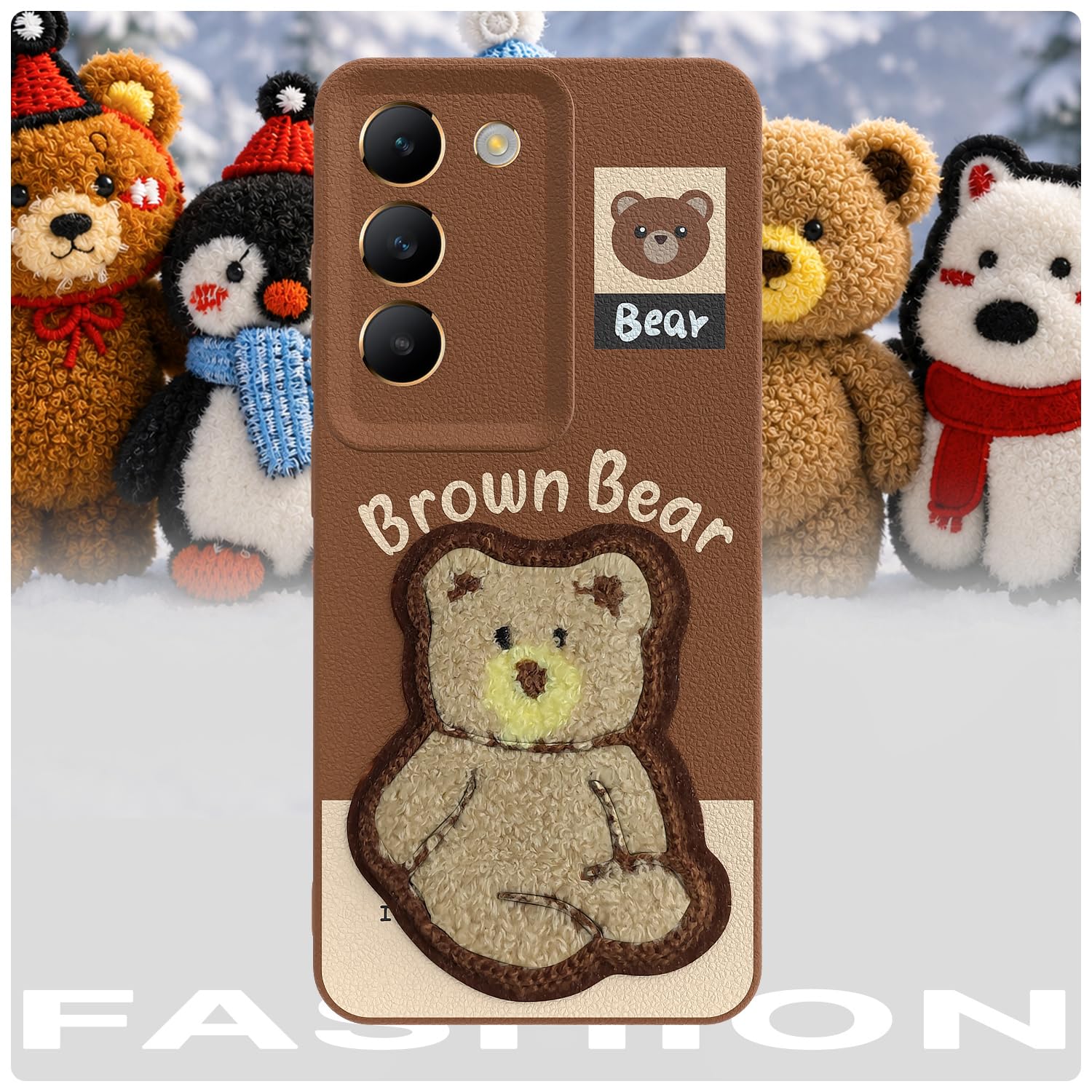 Pikkme brown mobile cover for Vivo Y100 5G – photo 7
