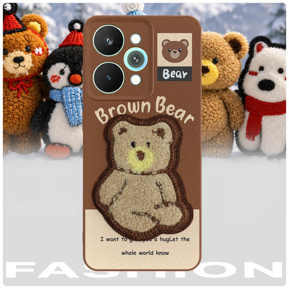 Pikkme Realme 15 Pro 5G Plush Patch brown mobile cover – photo 7