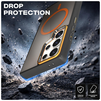 Samsung S24 Ultra 5G phone cover in black & orange mag-safe by Pikkme – photo 6