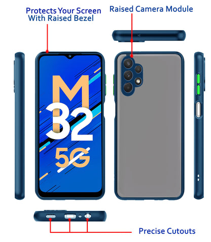 Samsung M32/A32 5G Hybrid mobile cover in blue by Pikkme – photo 3