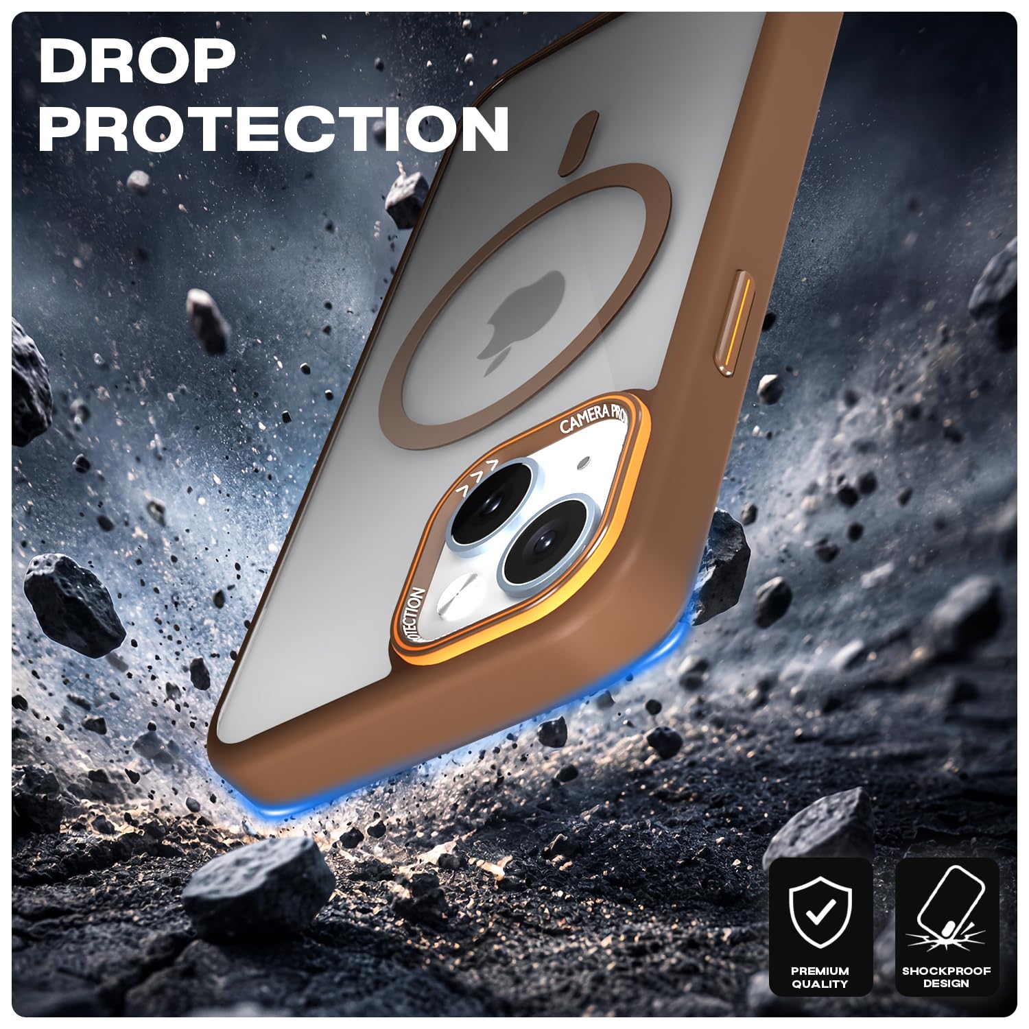Brown mag-safe back cover for iPhone 15 – Pikkme – photo 6