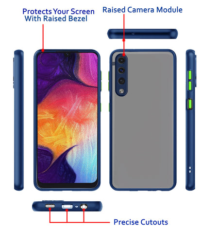 Samsung A50/A50s/A30s Matte mobile cover in blue by Pikkme – photo 3
