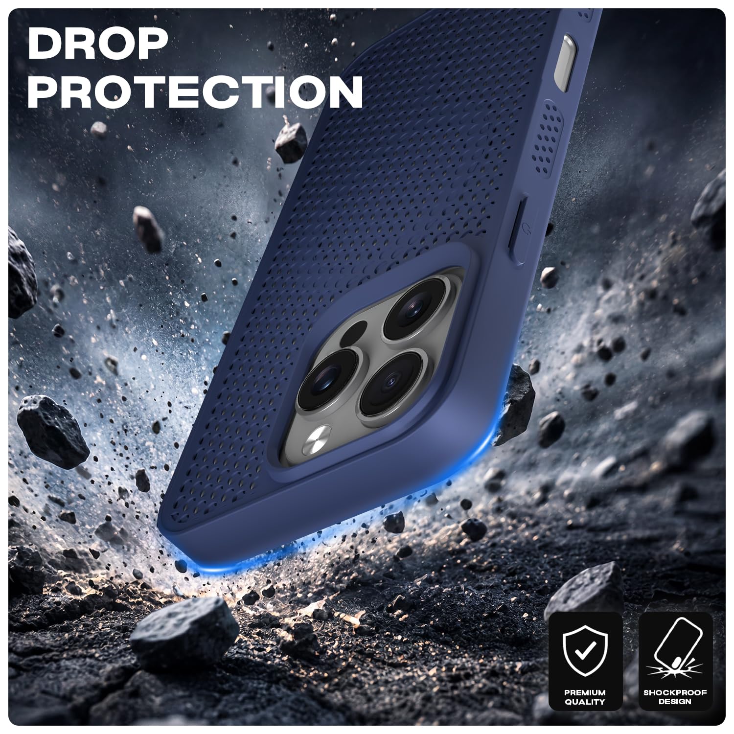 iPhone 16 Pro phone cover in blue by Pikkme – photo 4
