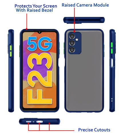 Samsung F23 5G mobile back cover in blue by Pikkme – photo 4