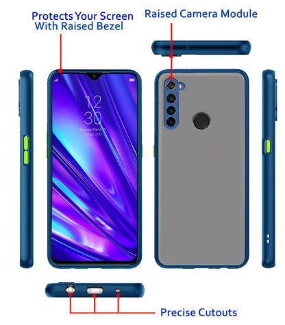 Oppo Realme 5 Pro Hybrid mobile back cover in blue by Pikkme – photo 3