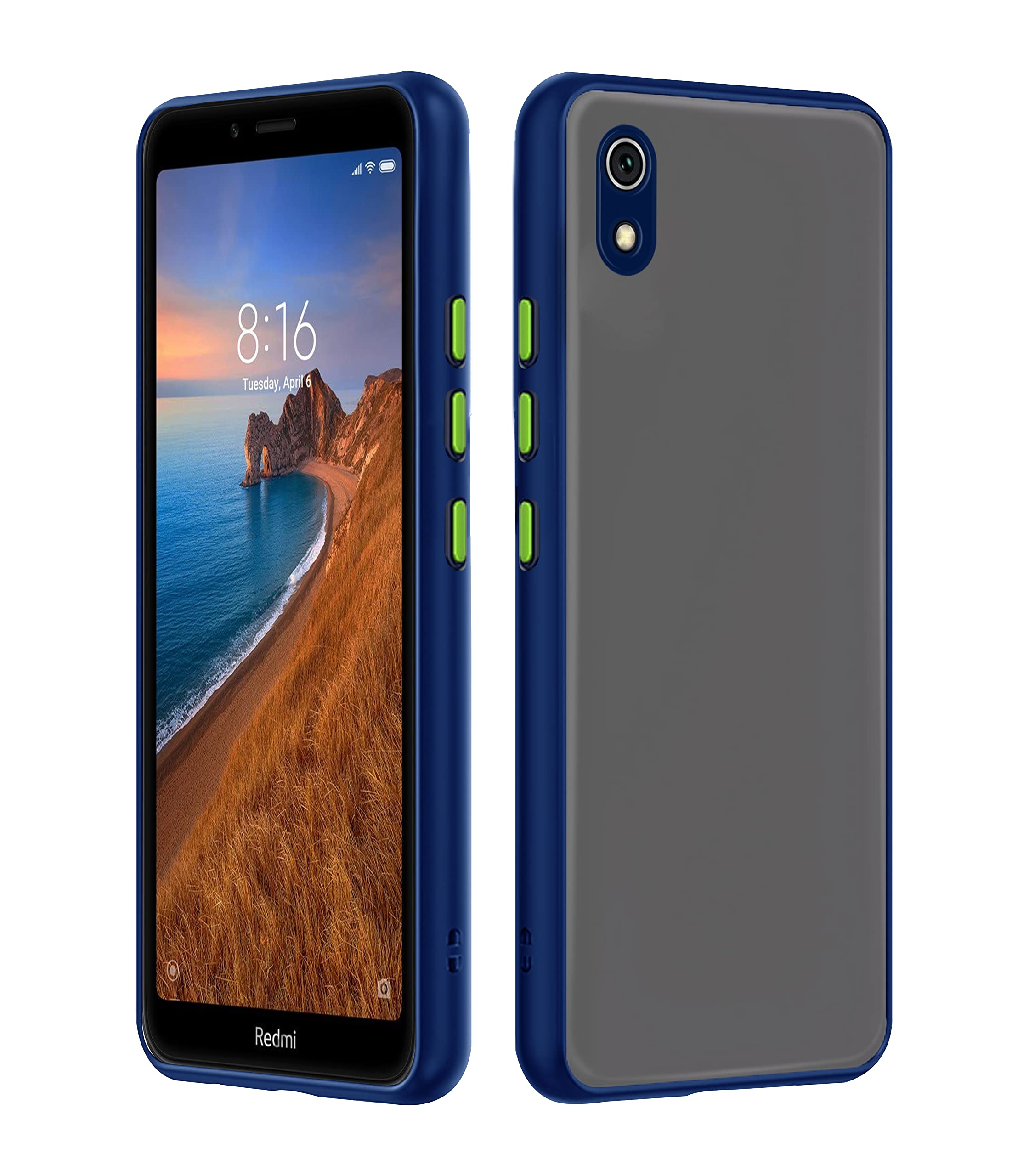 Blue mobile back cover for Redmi 7A – Pikkme