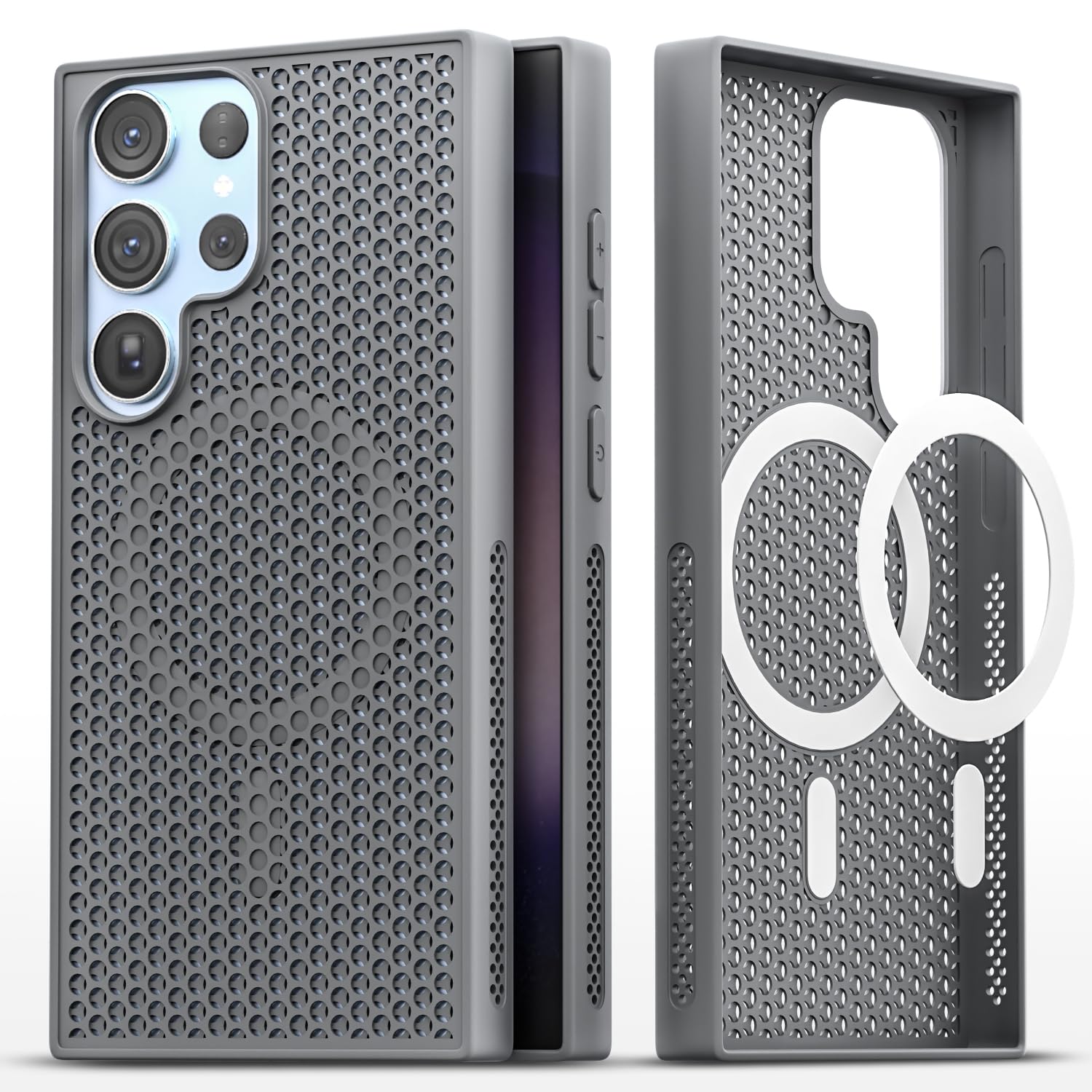 Pikkme grey mobile back cover for Samsung S23 Ultra 5G