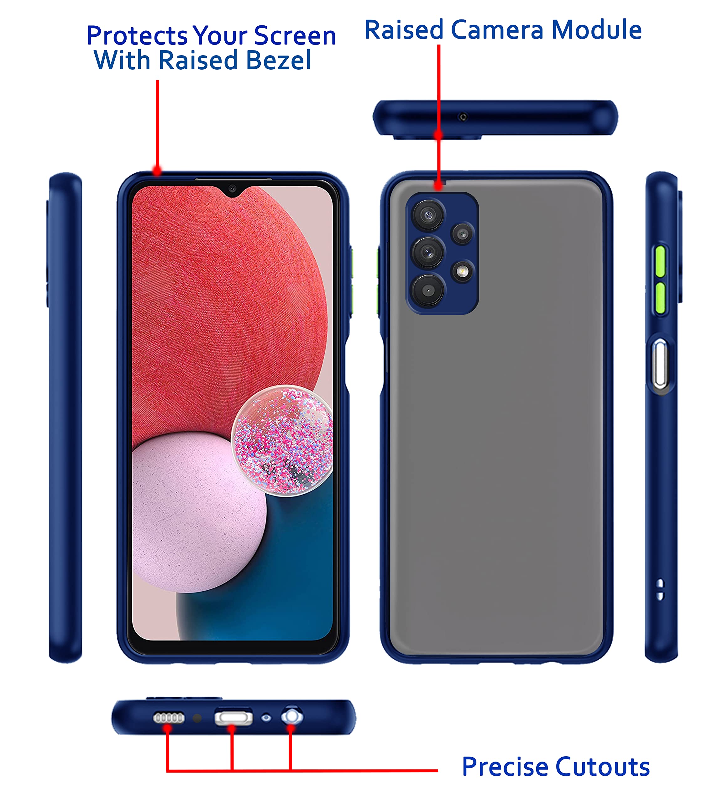 Pikkme Samsung A13 4G Hybrid blue mobile cover – photo 2