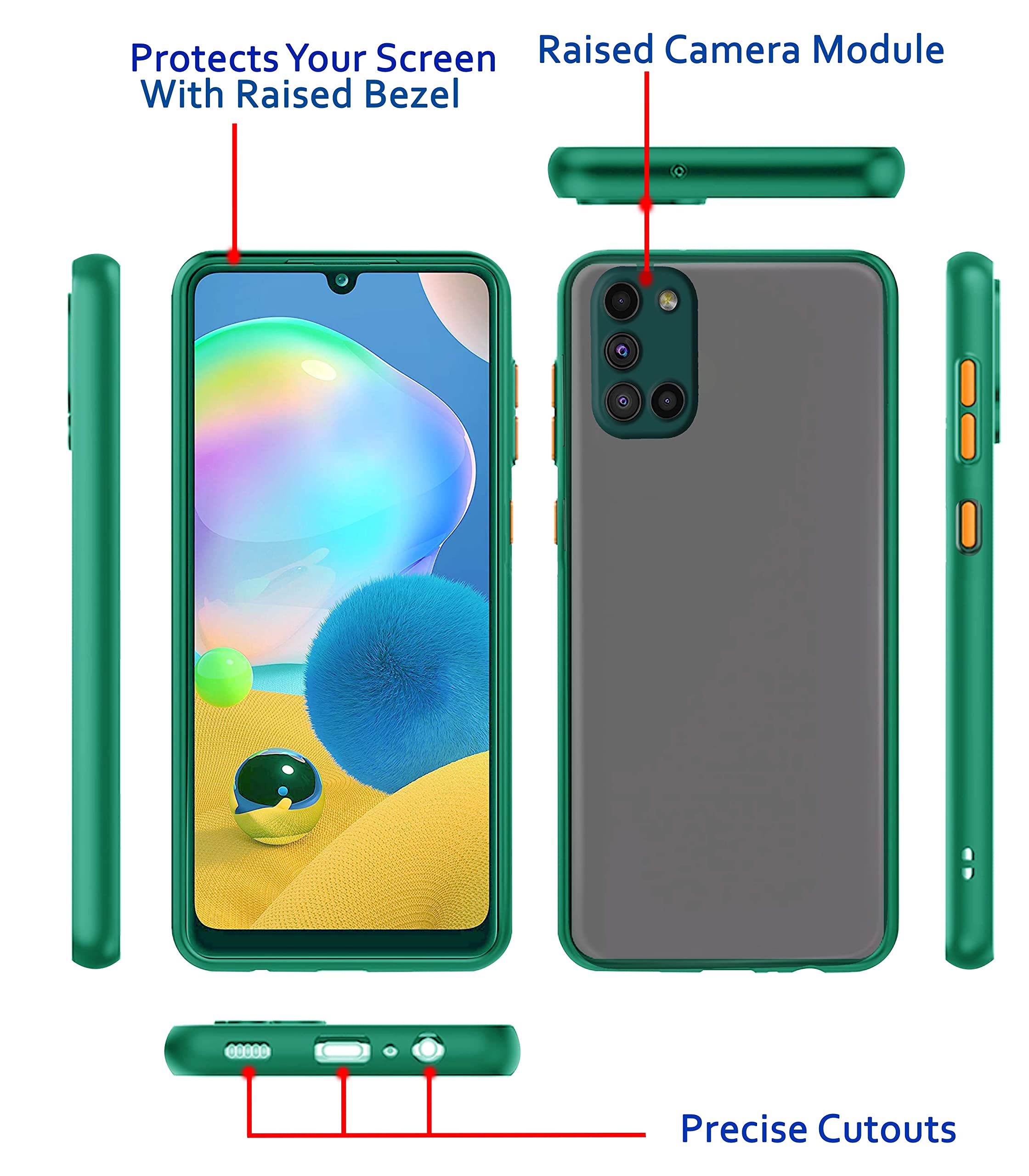 Light green back cover for Samsung A31 – Pikkme – photo 3