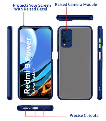 Redmi 9 Power mobile back cover in blue by Pikkme – photo 3