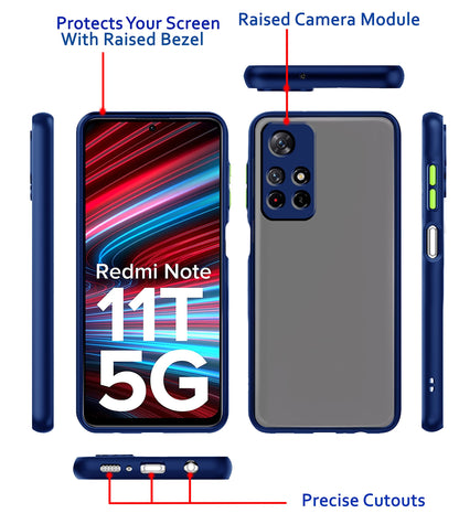 Pikkme Redmi Note 11T/Poco M4 Pro 5G Hybrid blue mobile cover – photo 3