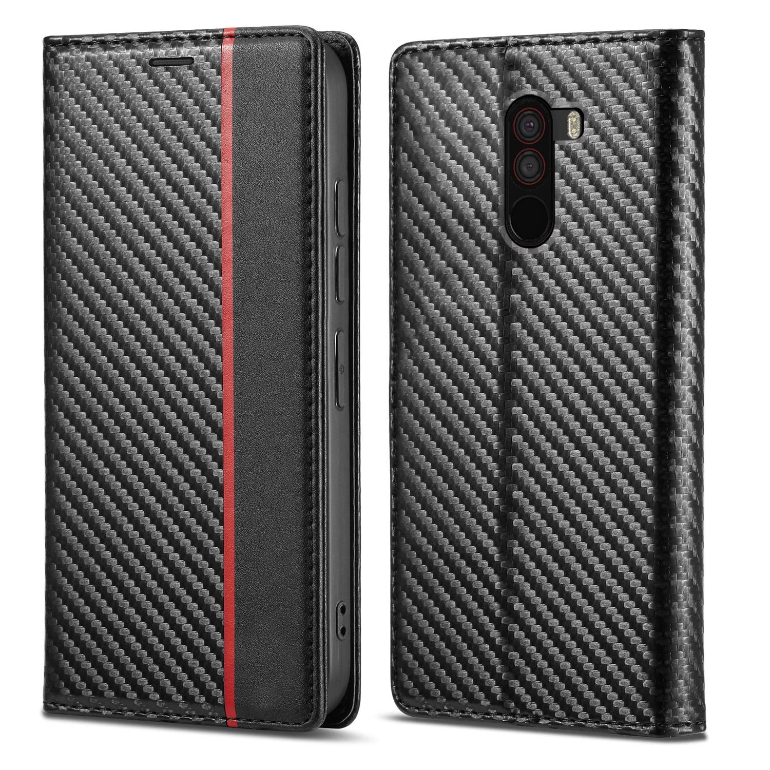 Poco F1 flip case in black by Pikkme