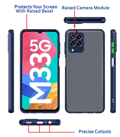 Blue Hybrid phone cover for Samsung M33 5G – Pikkme – photo 3